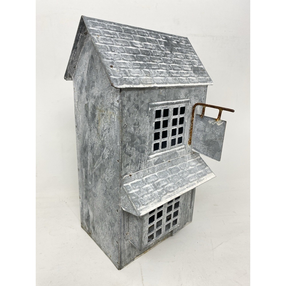 Anthropologie Terrain Concordville Christmas Zinc Building Bar Tavern Sign 2023